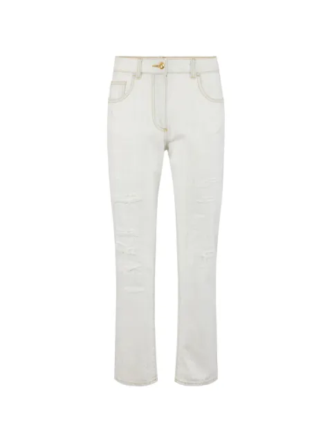 Elisabetta Franchi denim five-pocket trousers Neutrals PJ28N61E2