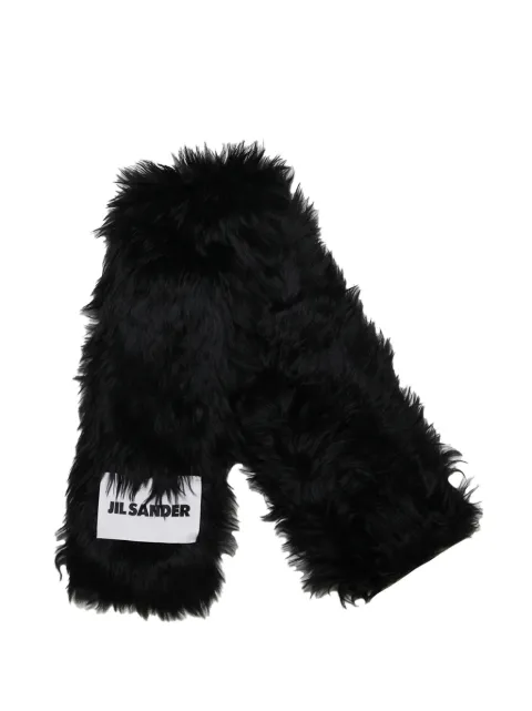 Jil Sander label scarf Black J02TE0112J40097