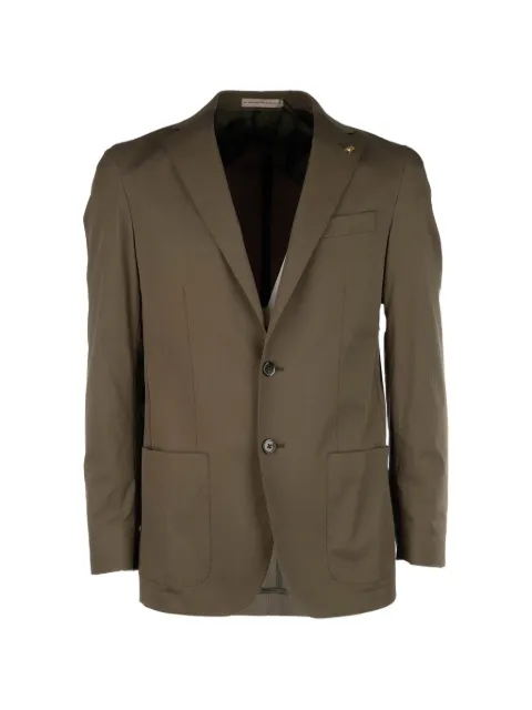 Corneliani single-breasted blazer Green 27XZ312764525