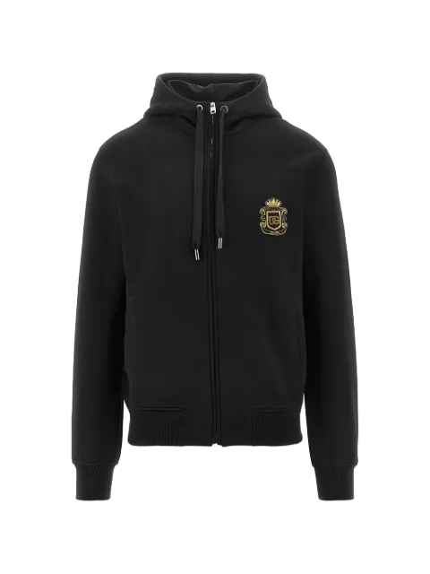 Dolce & Gabbana logo-detail hoodie Black G9BGDZG7PZT