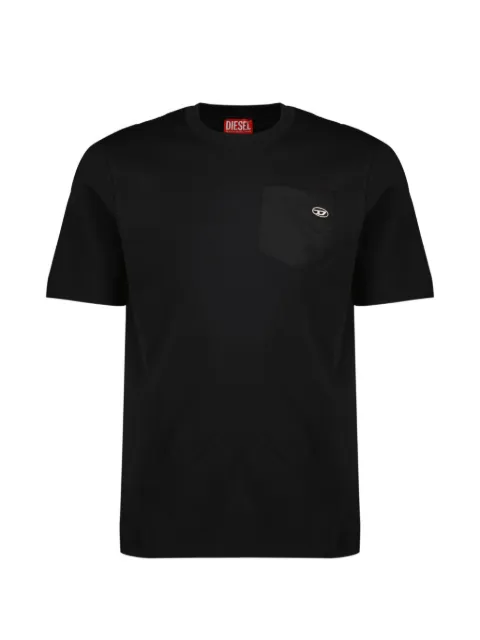 Diesel Oval-D embroidered T-shirt Black A224780AIJU