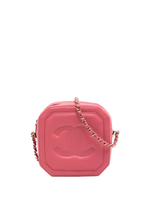 CHANEL Pre-Owned 2019 CC Calfskin Clock Camera Case crossbody bag Pink ACESG5IR90KS50IN