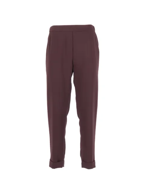 P.A.R.O.S.H. elastic-waistaband trousers Brown PANTY26D231162