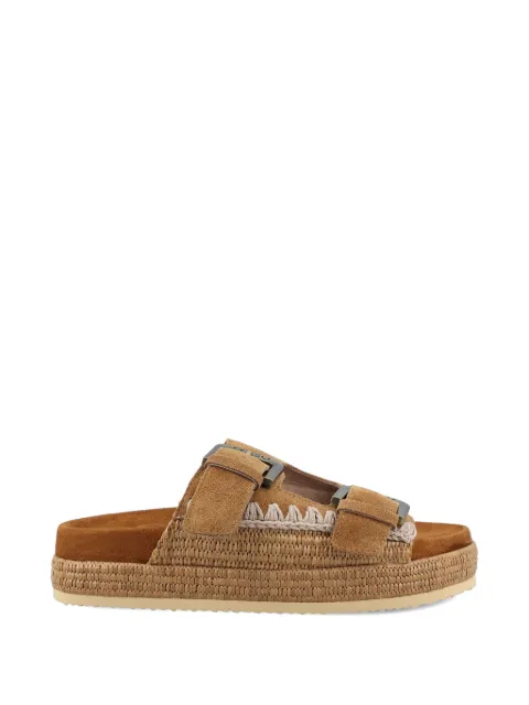 Mou buckle detail sandals Brown SW451014ACOG