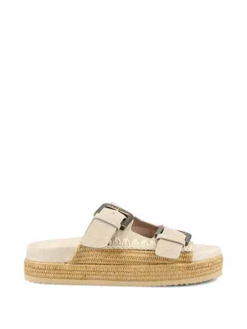 Mou buckle platform sandals Neutrals SW451014ACHLK