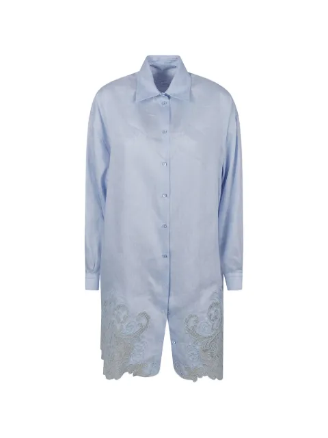 Ermanno Scervino embroidered shirt Blue D422Q301OHD44112