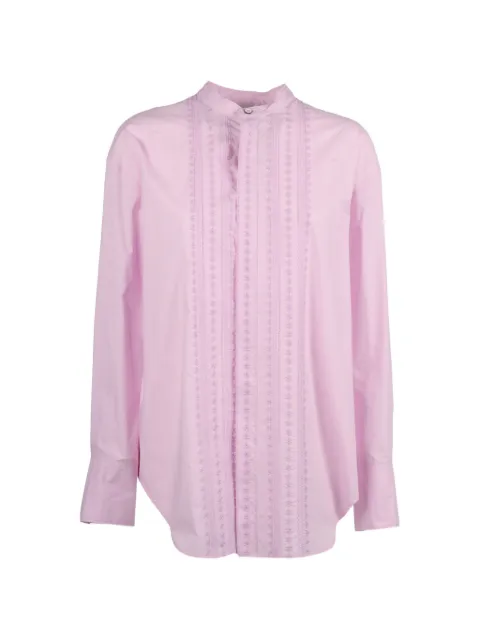 Forte Forte Les Fleurs embroidered poplin shirt Pink 14840MYSHIRT
