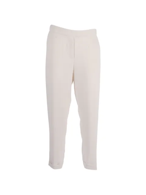 P.A.R.O.S.H. Panty elasticated-waistband turn-up trousers Neutrals PANTY26D231162