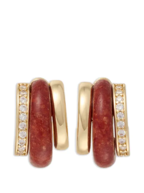 Roxanne Assoulin The Stone Huggie earrings Gold RXS26E113C