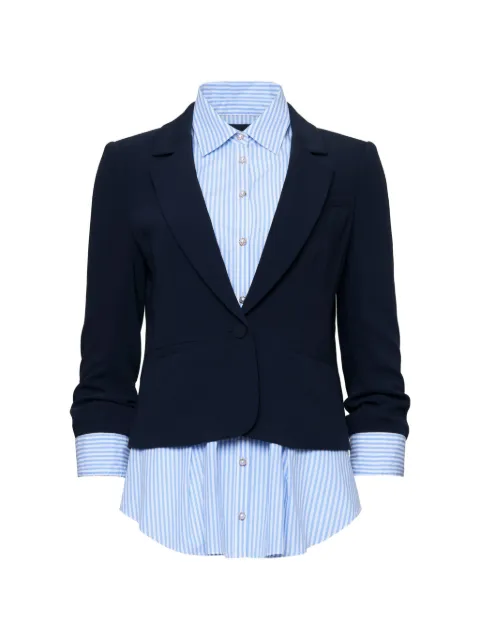 Cinq A Sept Aron layered blazer Blue ZJ9851319ZNABS