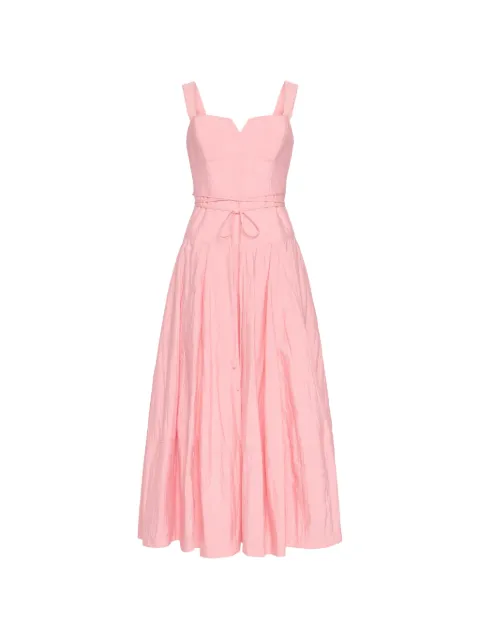 Cinq A Sept Jerome sweetheart-neck tie midi dress Pink ZD34475130ZSPNK