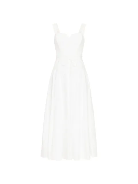Cinq A Sept Jerome sweetheart-neck tie midi dress White ZD34475130ZWHT