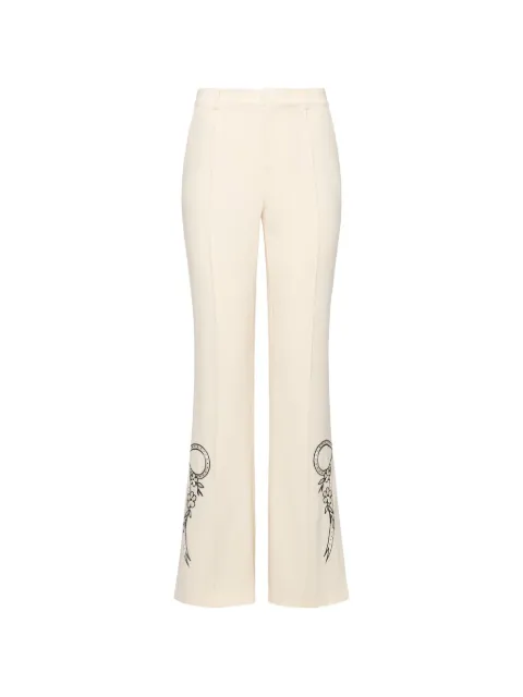 Cinq A Sept Abeline floral-detail trousers Neutrals ZP12441319ZGABK