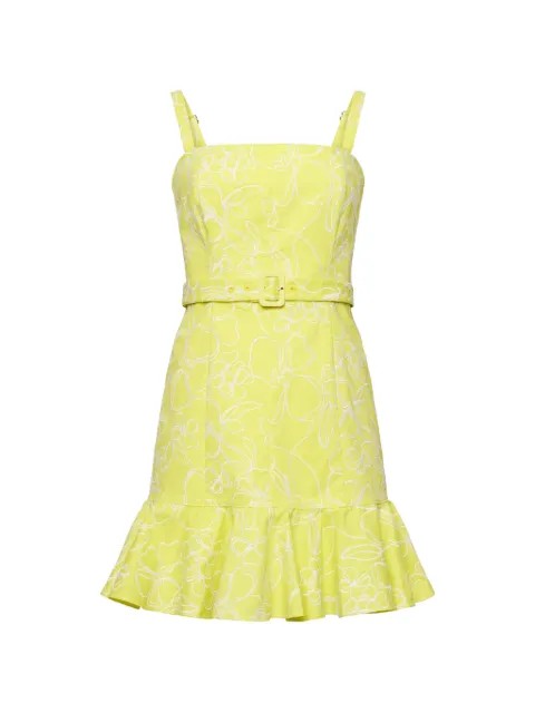 Cinq A Sept Tonya belted dress Yellow ZD336112124ZBSFWH