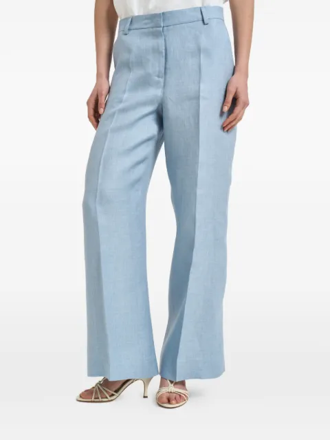 Weekend Max Mara linen tailored trousers Blue 5131116206