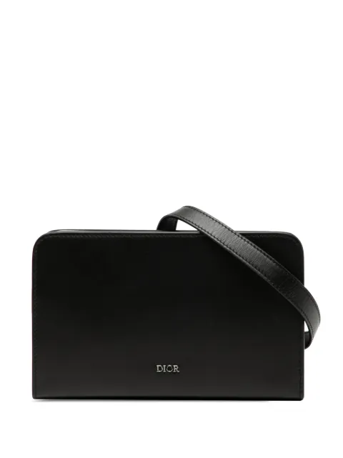 Christian Dior Pre-Owned 2020 Leather Dial Ultra Pouch Messenger Bag crossbody bag Black L7E7I92HX1C8M3AB