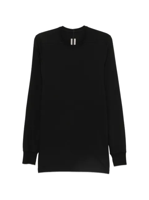 Rick Owens Level LS T long-sleeve cotton sweater Black RU02F4266JA