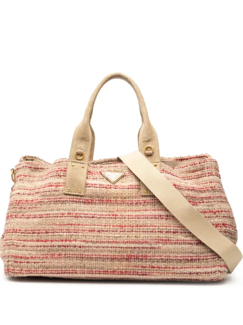 Prada Pre-Owned 2013-2025 Tweed satchel Multicolour 1LJPZS3DIOHD09JF