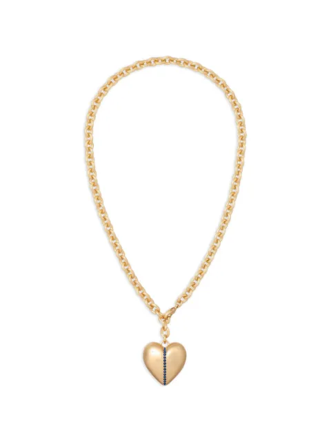 Roxanne Assoulin The Sapphire Stripe hear pendant Gold RXS26N159