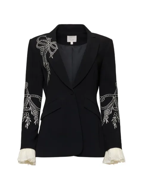 Cinq A Sept Cheyenne cascading ribbon blazer Black ZJ9811319ZBIV
