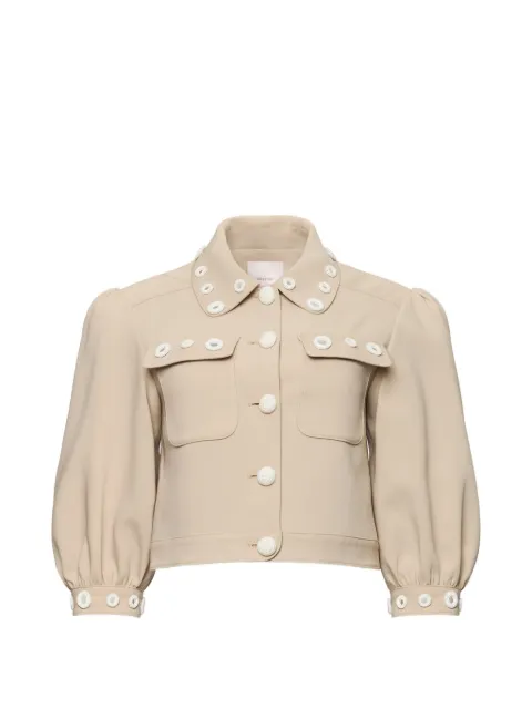 Cinq A Sept Gilliana crochet jacket Neutrals ZJ9721319ZKKIV