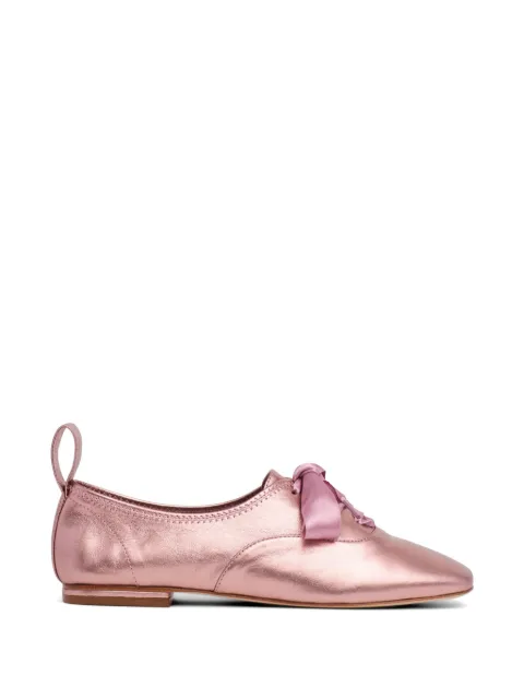 Cinq A Sept Christina metallic flat pumps Pink SF063L11975ZSPML