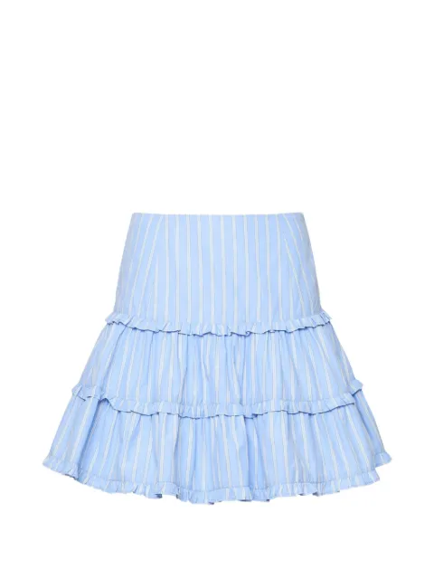 Cinq A Sept Thea striped ruffled skirt Blue ZS50211748ZBLMU