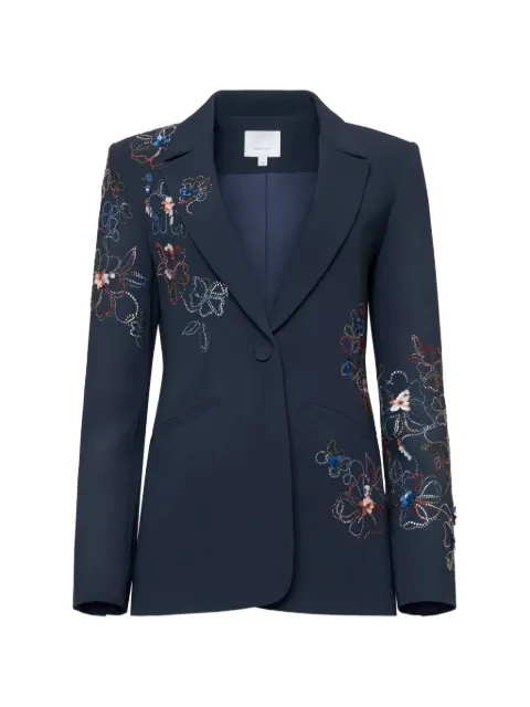 Cinq A Sept Karlie floral-detail blazer Blue ZJ661T1319ZNMU