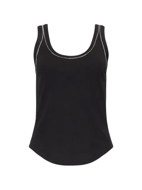 Cinq A Sept Quenta embellished tank top Black ZT13118921ZBLK