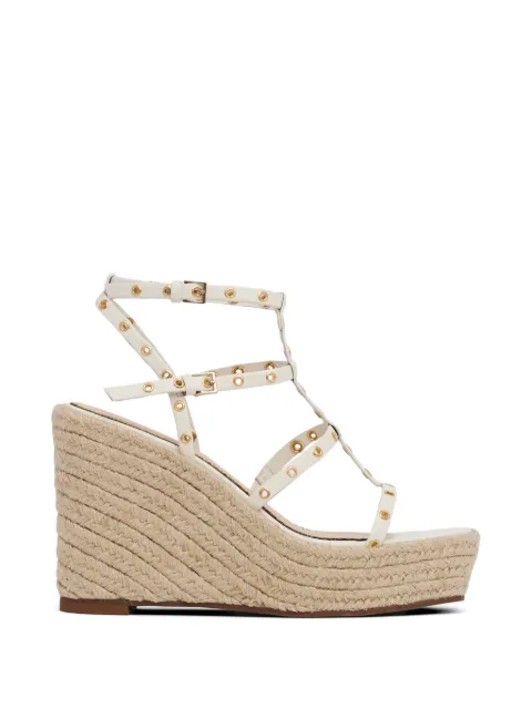 Cinq A Sept Norah grommet wedge sandals White SS109L12115ZIVO