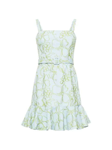 Cinq A Sept Tonya floral embroidered mini dress Blue ZD336112124ZBBPG