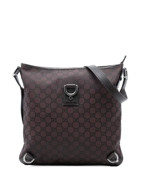 Gucci Pre-Owned 2016-2026 GG Nylon Abbey D Ring crossbody bag Brown RYI5E709K7H3NBJZ