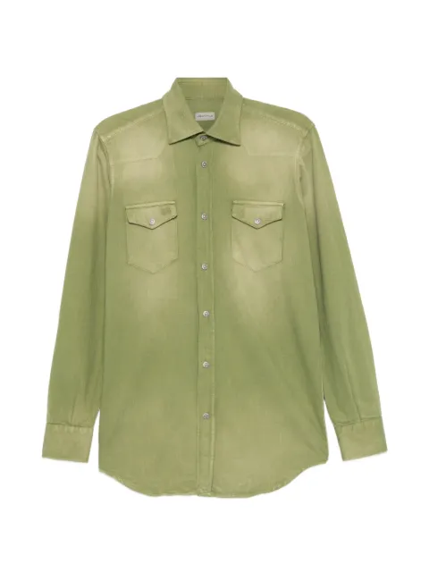 SARTORIO NAPOLI faded-effect shirt Green SCC0001SH445919