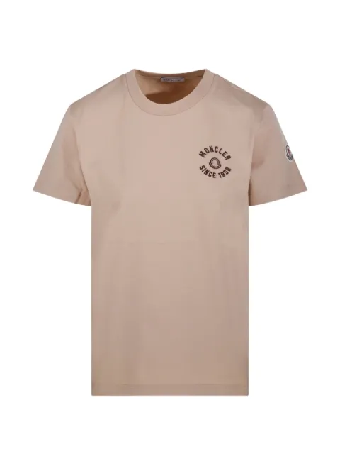 Moncler logo-detail T-shirt Neutrals L10938C0003089AUO