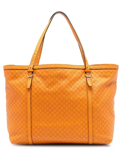 Gucci Pre-Owned 2016-2026 Microguccissima Nice tote bag Orange 8X06BA62MLDH6548