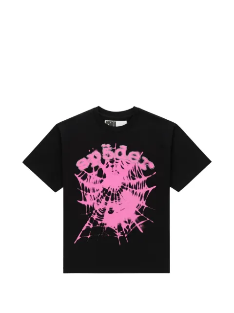 SP5DER Scattered OG Web V2 T-shirt Black SP5DER359