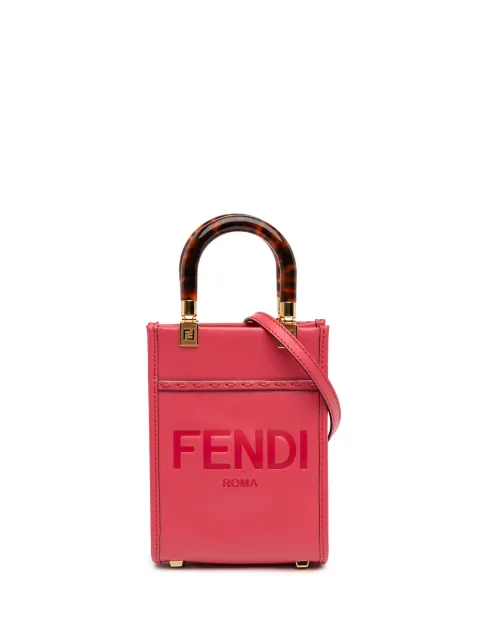 Fendi Pre-Owned 2010-2025 Mini Leather Sunshine Shopper Tote satchel Pink UKYG0XC8DUYCWJXH