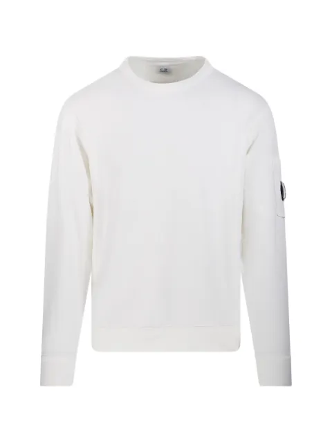 C.P. Company long-sleeve pocket sweatshirt White 20CMSS207A110337O103
