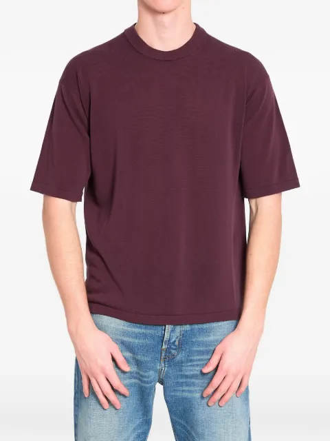 Roberto Collina ribbed crewneck T-shirt Purple 261MYA11021