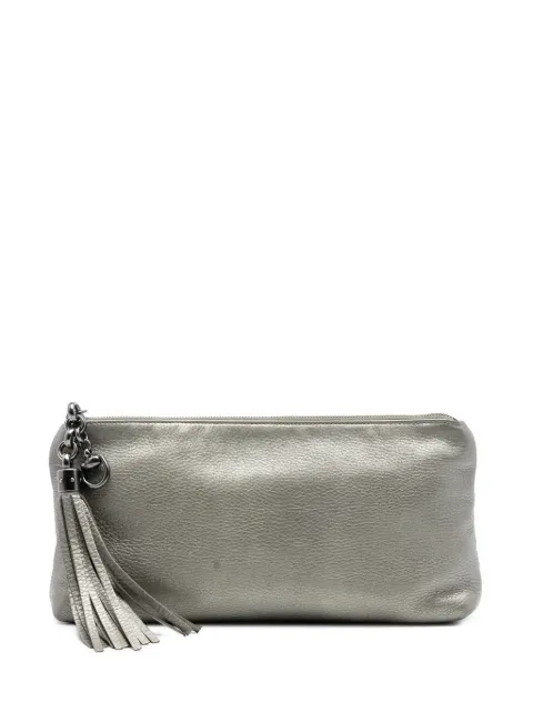 Gucci Pre-Owned 2016-2026 Metallic Leather Sienna Tassel clutch bag Gold 35NJ8GAQASJSX311