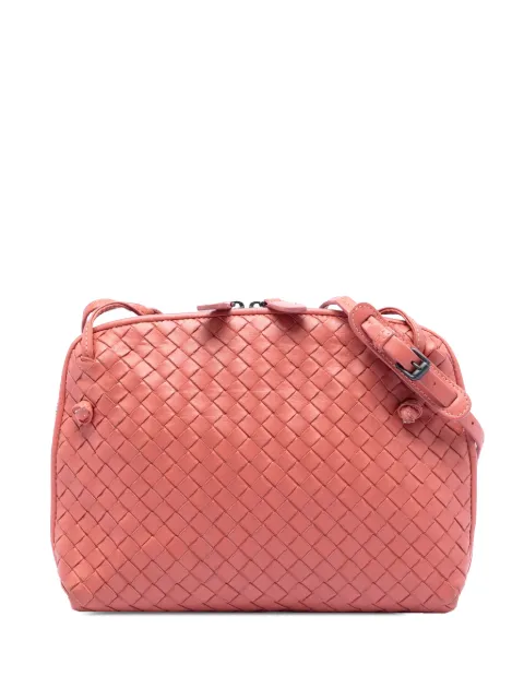 Bottega Veneta Pre-Owned 2012-2026 Nappa Intrecciato Nodini crossbody bag Pink 12Q7HANPXKVF97Y8