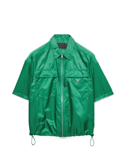 Prada short-sleeved light Re-Nylon shirt Green SC758SWM11WQ9