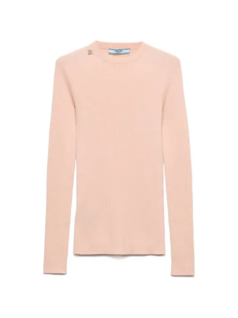 Prada wool crew-neck sweater Pink P24Z2CSOOO18PX