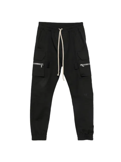 Rick Owens Mastodon multi-pocket drawstring track pants Black RU02F4396TE