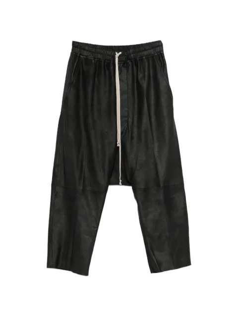 Rick Owens drawstring cropped trousers Black RU02F4381LBA