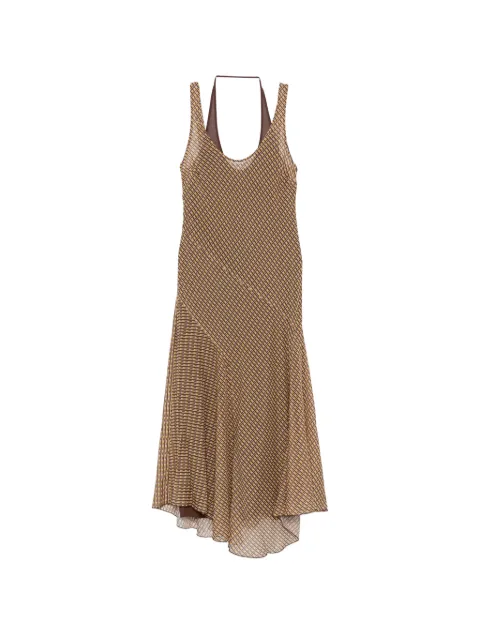 SIR. Cooper layered midi dress Neutrals SIR2261007