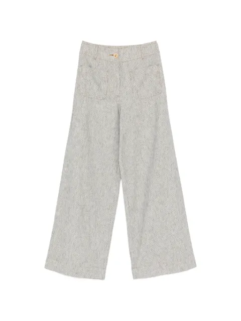 Sessùn Manhatti striped palazzo pants White MANHATTI