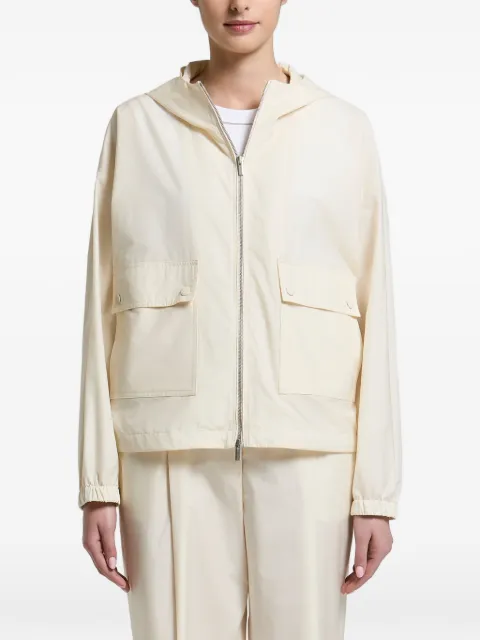 Peserico hooded zip-up Lightweight jacket Neutrals S25131N01919