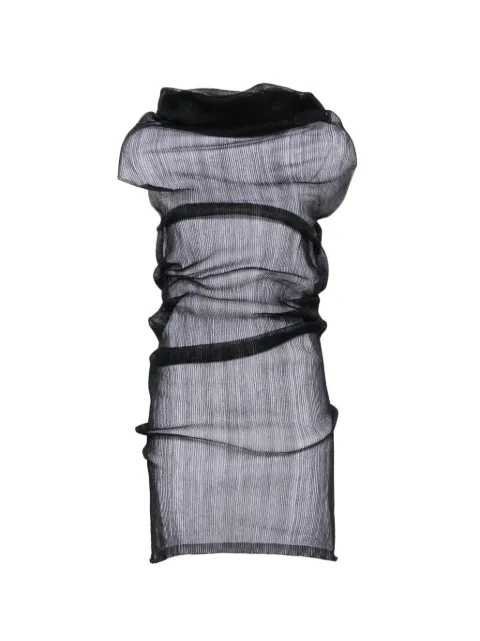 Rick Owens Transparent Tube top Black RO01F6659RIBPL