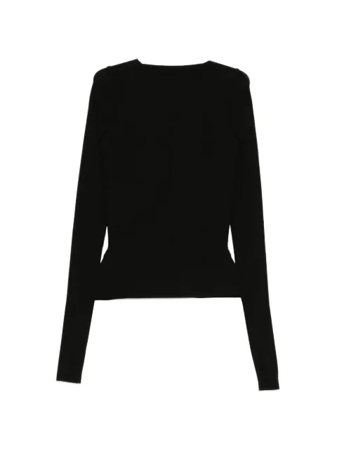 Rick Owens Temple long-sleeve top Black RO01F6277JSV